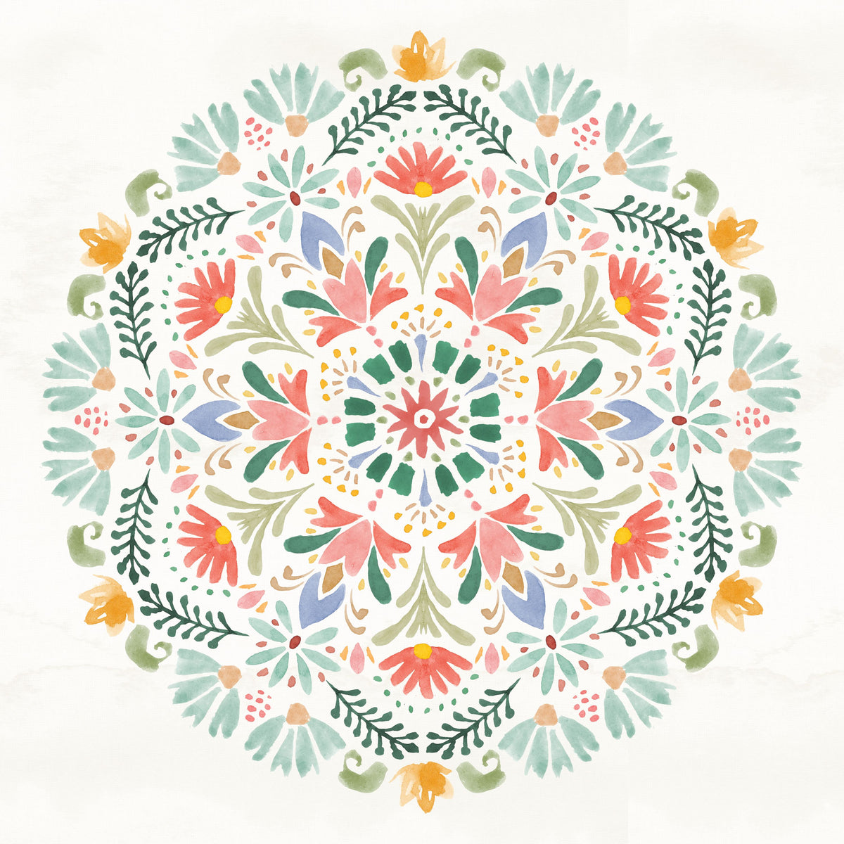 Wild Blooms VII Mural Wallpaper - Light Tone - pure wallpaper artwork