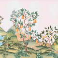 Orchard Reverie (no Animals), Soft Pink Mural Wallpaper - pure wallpaper artwork