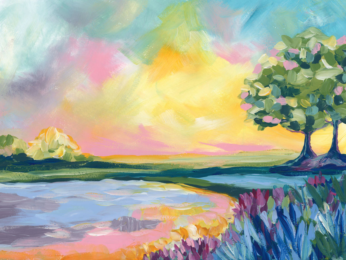 Spring Meadow II Mural Wallpaper - pure wallpaper artwork