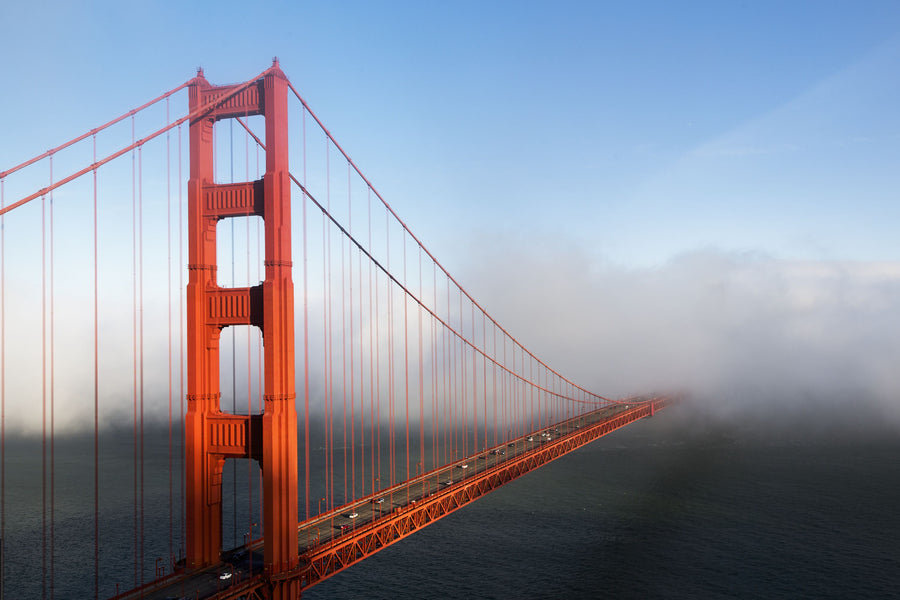 Golden Gate Bridge Mural Wallpaper - Neutral Tone