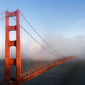 Golden Gate Bridge Mural Wallpaper - Neutral Tone - pure wallpaper artwork