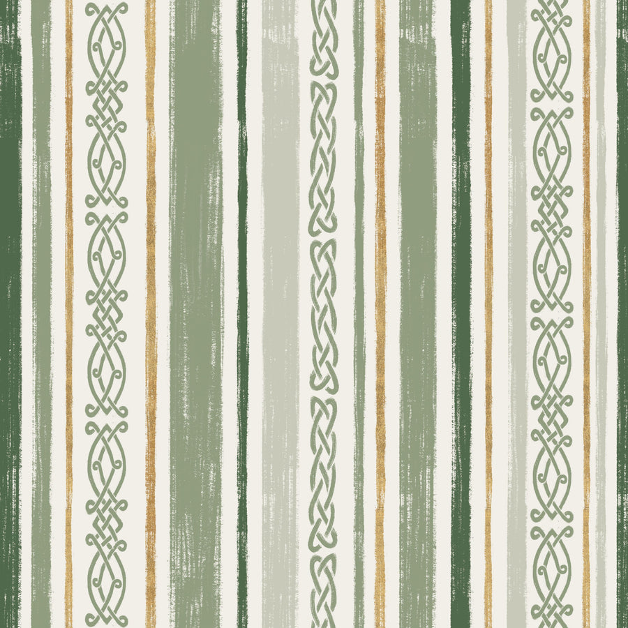 Lucky Stripes Mural Wallpaper