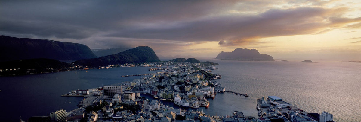 Harbor Twilight Mural Wallpaper - pure wallpaper artwork