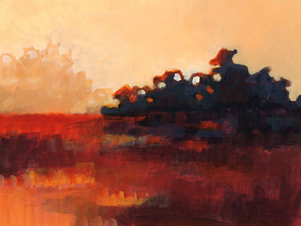 Sunset Glow Mural Wallpaper - pure wallpaper artwork