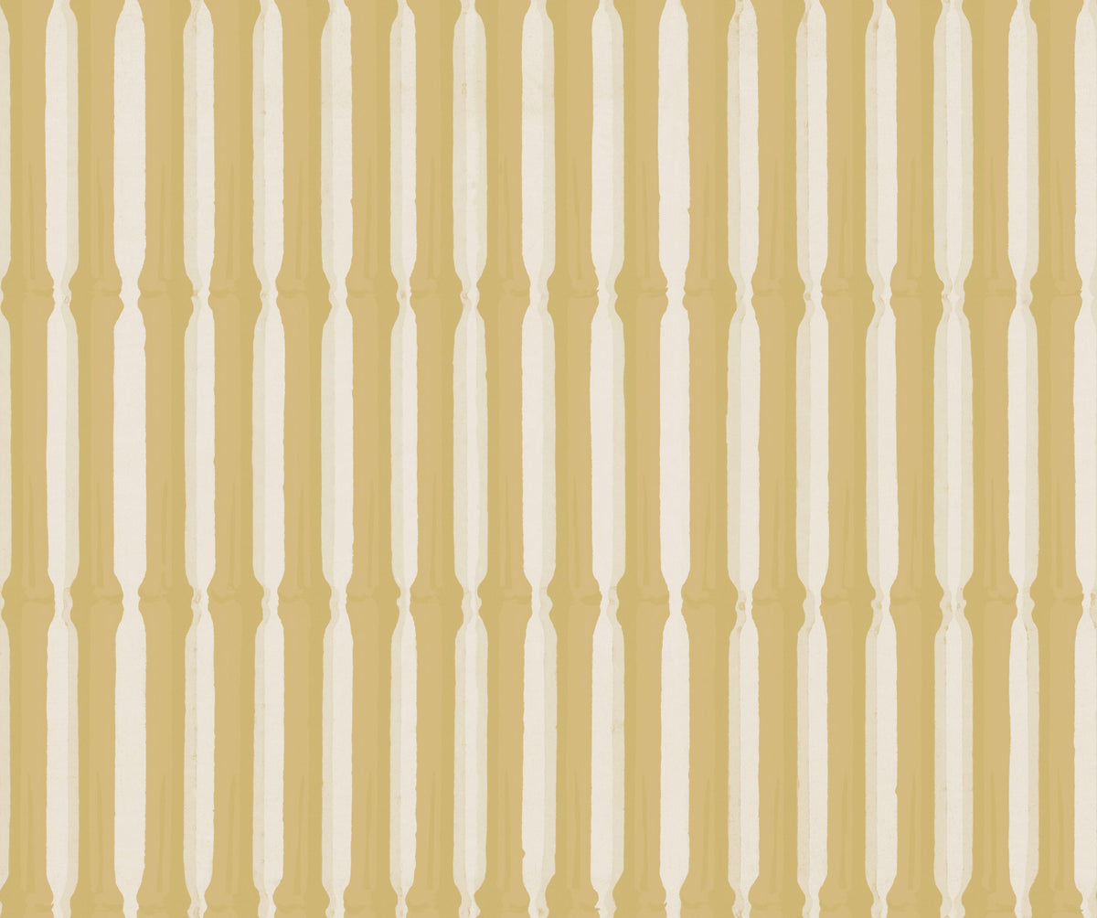Bamboo Stripes, Sunflower Mural Wallpaper - pure wallpaper artwork
