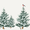 Snowy Spruce Trees Mural Wallpaper - pure wallpaper artwork