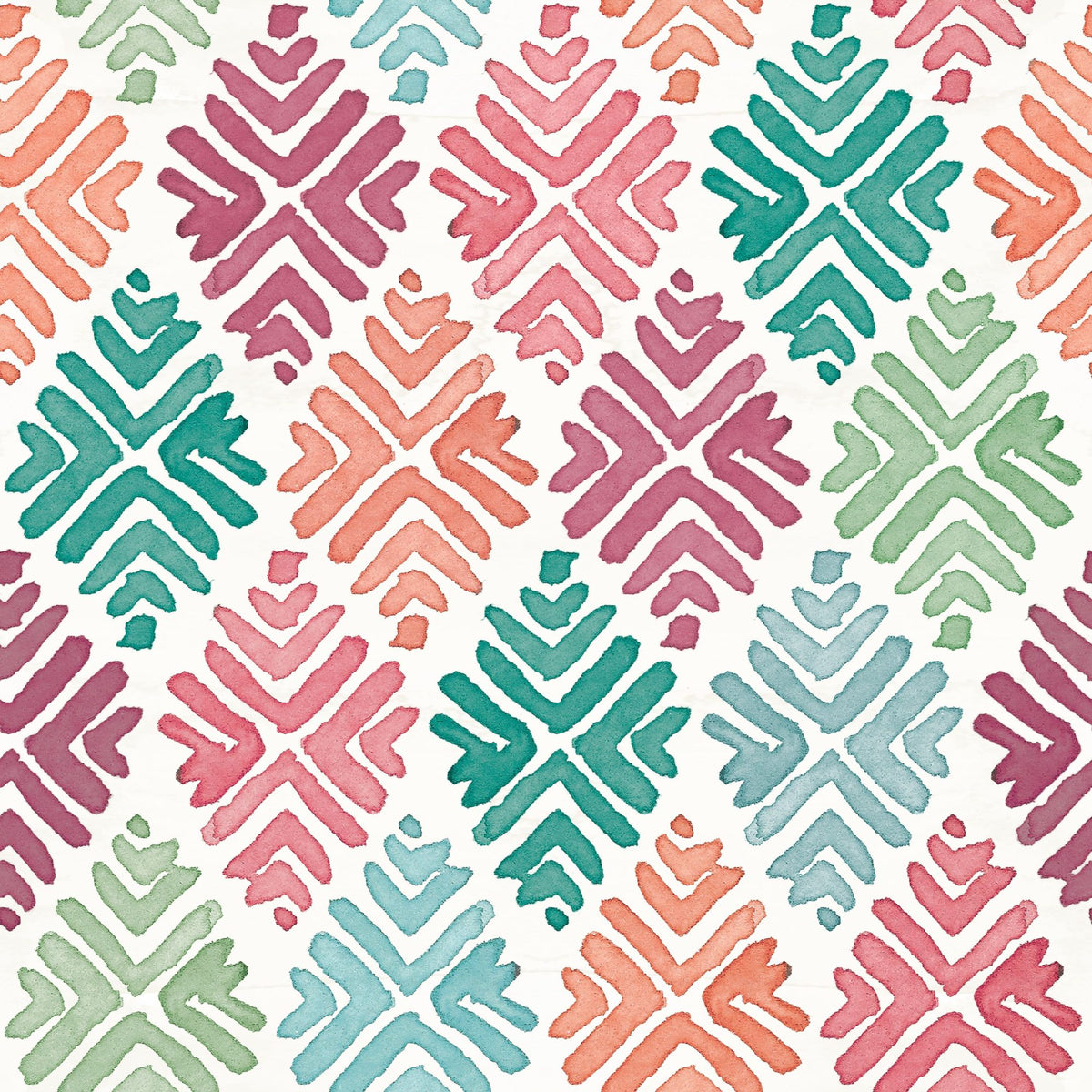 Bohemian Leaves in Color Mural Wallpaper - pure wallpaper artwork