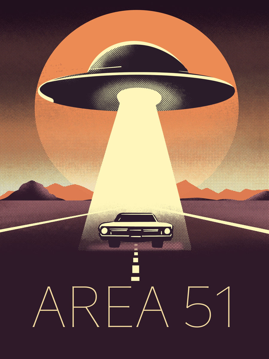 Abduction on the Road Mural Wallpaper