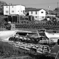 Newfoundland Harbour BW Mural Wallpaper - pure wallpaper artwork