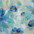 Blue Flowers Whisper I Mural Wallpaper - pure wallpaper artwork