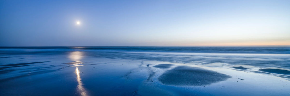 Full Moon Sea Mural Wallpaper - pure wallpaper artwork