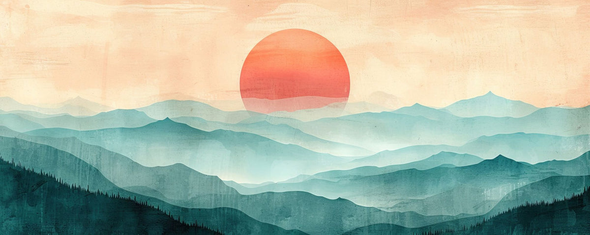 Mythical Mountains Mural Wallpaper - pure wallpaper artwork