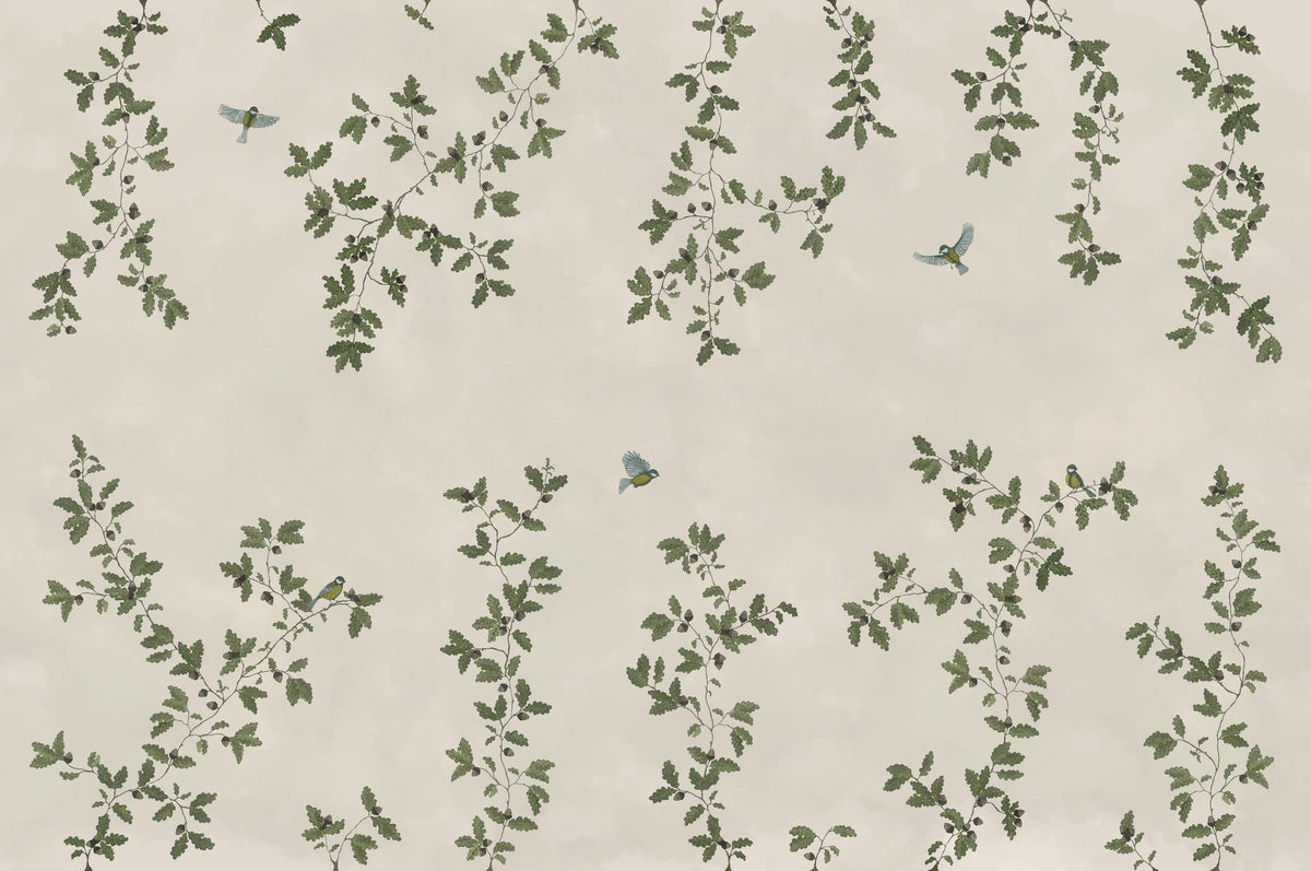 Oak Hollow, Cream Mural Wallpaper - pure wallpaper artwork