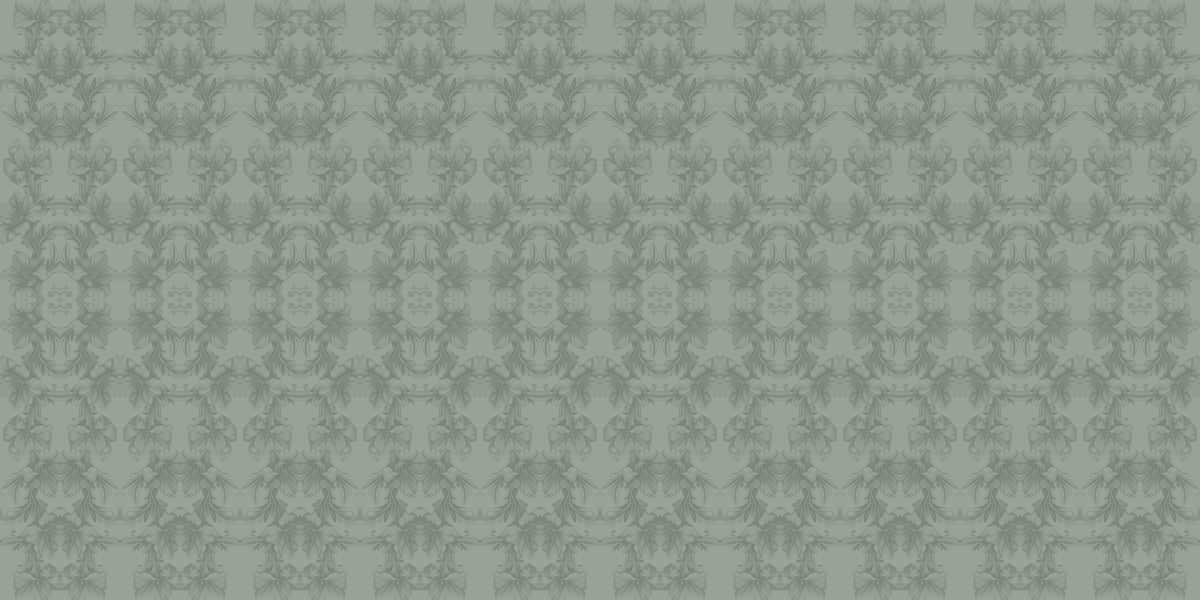 Flower Bridges Mint Mural Wallpaper - pure wallpaper artwork