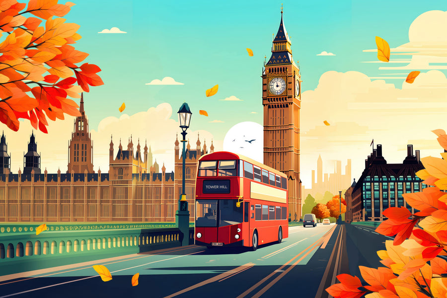 Travel London Mural Wallpaper