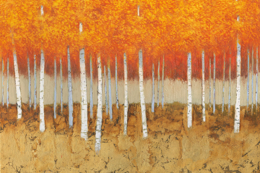 Autumn Birches Mural Wallpaper