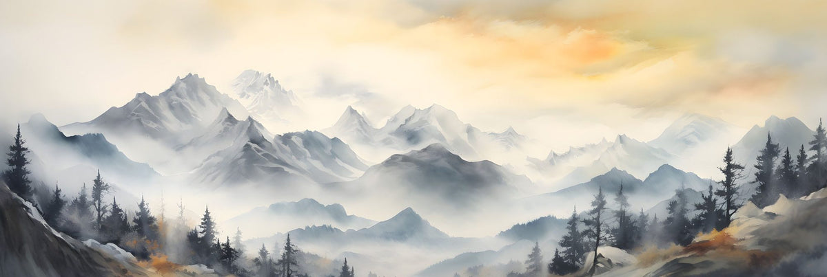 The Mountain Pass Mural Wallpaper - pure wallpaper artwork
