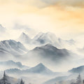 The Mountain Pass Mural Wallpaper - pure wallpaper artwork
