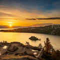 Emerald Sunrise Mural Wallpaper - pure wallpaper artwork