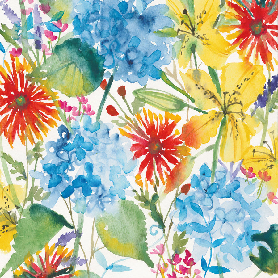 July Flowers Mural Wallpaper