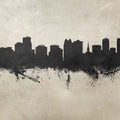 Orlando Florida Skyline Concrete Mural Wallpaper - pure wallpaper artwork