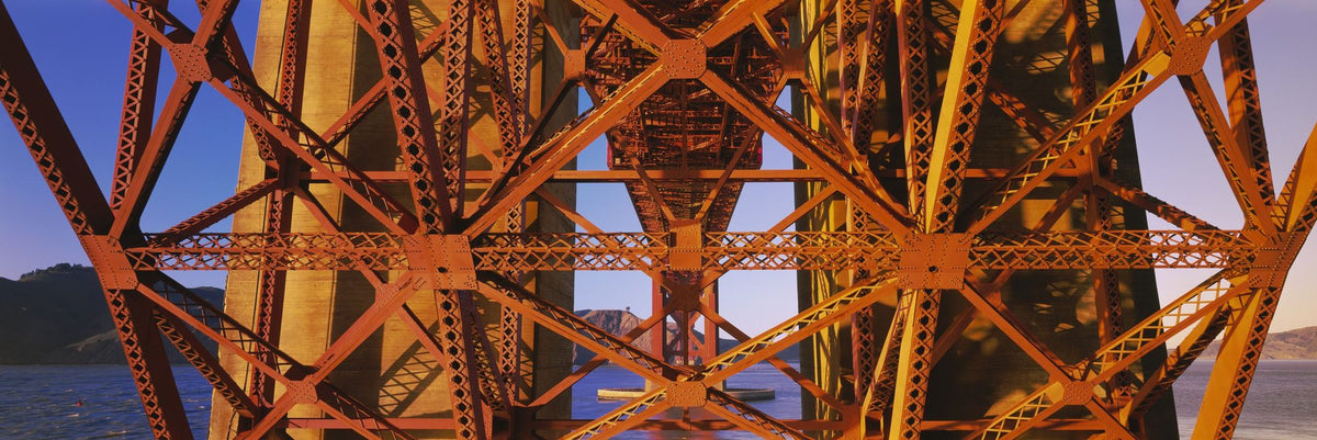 Sunset Truss Mural Wallpaper - pure wallpaper artwork