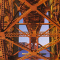 Sunset Truss Mural Wallpaper - pure wallpaper artwork