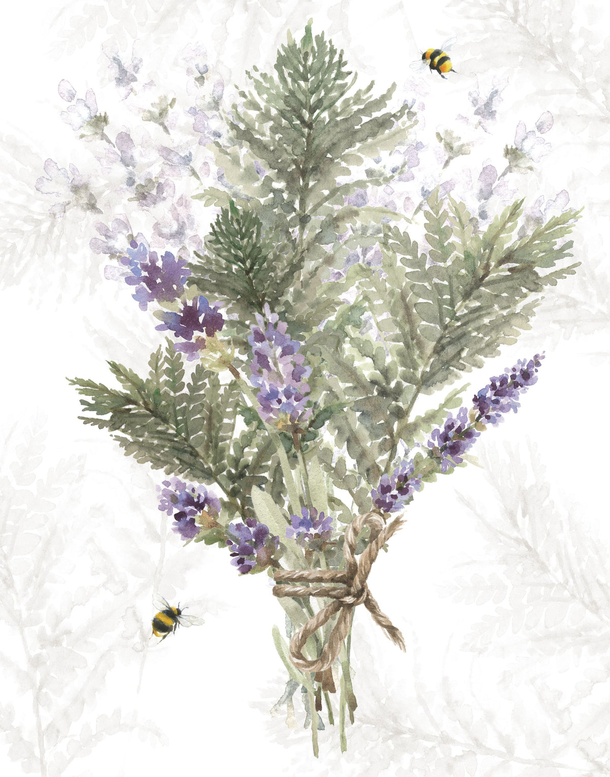 Fresh Lavender III Mural Wallpaper - pure wallpaper artwork
