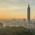 Taipei Sunset Mural Wallpaper - pure wallpaper artwork