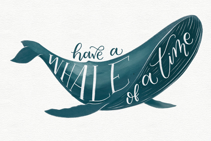Whale of a Time Mural Wallpaper