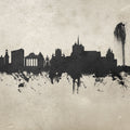 Geneva Switzerland Skyline Concrete Mural Wallpaper - pure wallpaper artwork