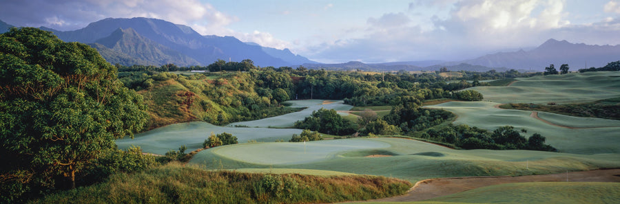 Kauai Island Golf Mural Wallpaper