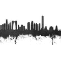 Suzhou China Skyline Black & White Mural Wallpaper - pure wallpaper artwork