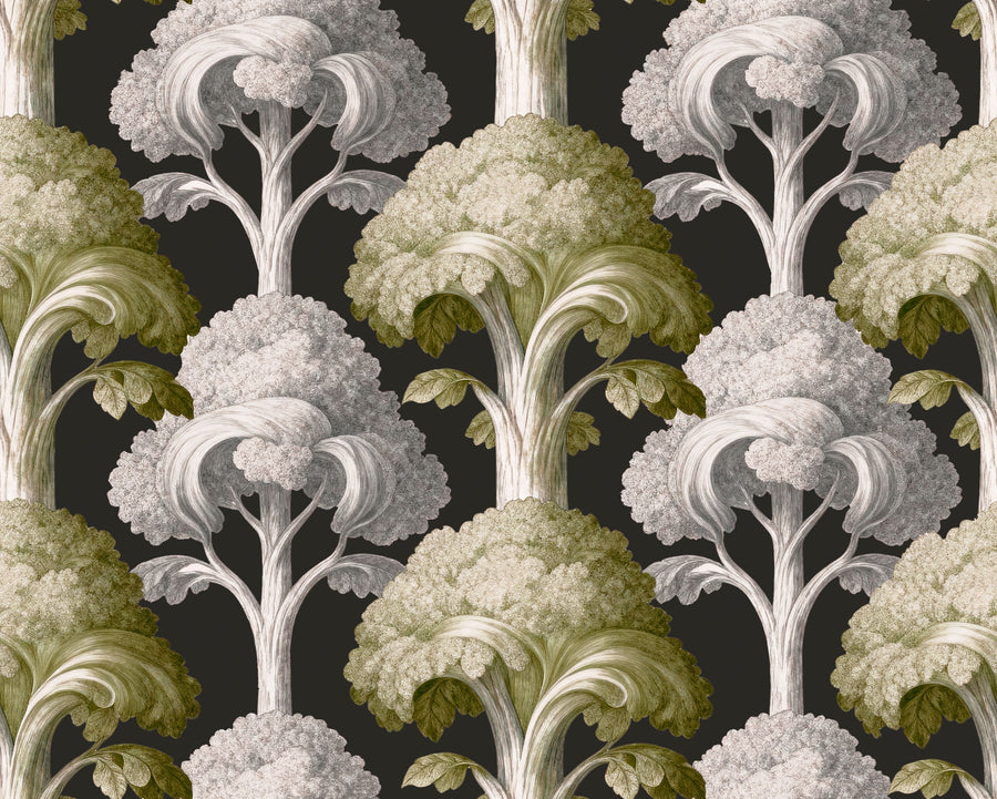 Eat Your Greens, Olive Mural Wallpaper