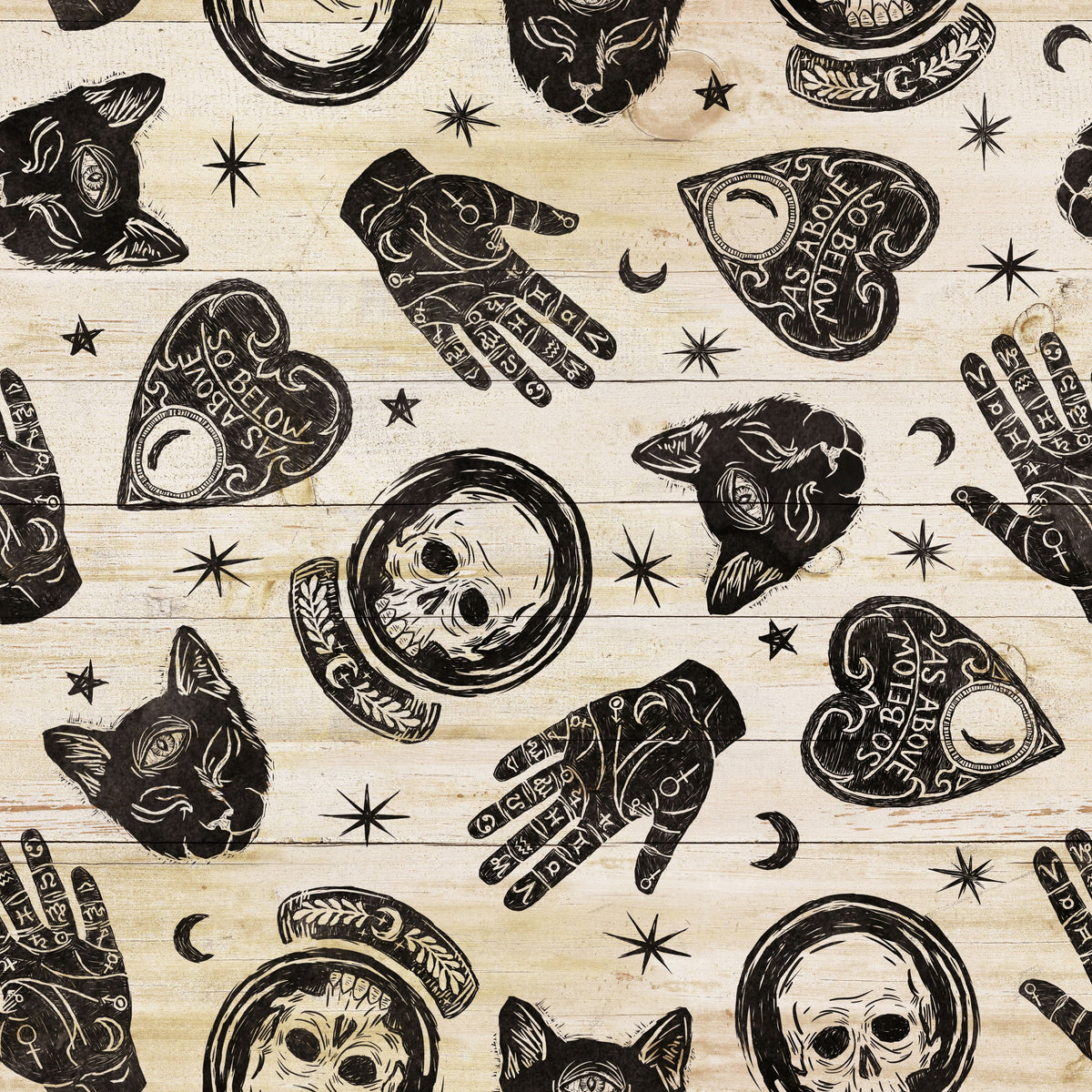 Symbolic Halloween White Mural Wallpaper - pure wallpaper artwork