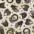 Symbolic Halloween White Mural Wallpaper - pure wallpaper artwork
