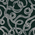 Swirl, White on Dark Foliage Mural Wallpaper - pure wallpaper artwork