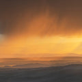 Sunset Storm Mural Wallpaper - pure wallpaper artwork