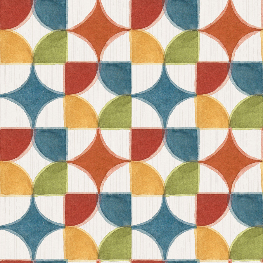 Time to Share Circles Mural Wallpaper