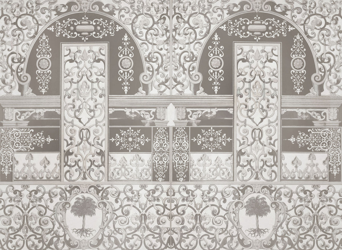 German Renaissance, Beige Mural Wallpaper - pure wallpaper artwork