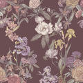 Floral Gaze, Dusty Rose Mural Wallpaper - pure wallpaper artwork