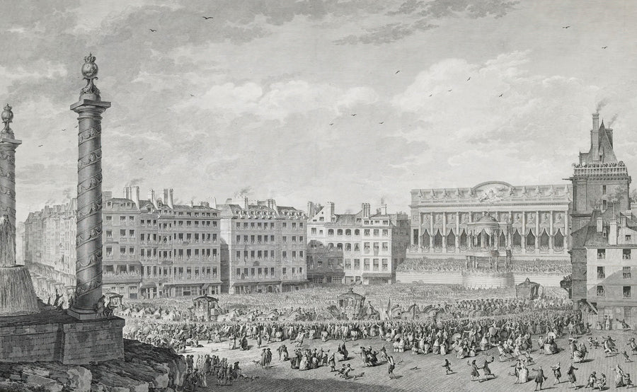 The Arrival of the Queen At the Hotel De Ville, Paris Mural Wallpaper
