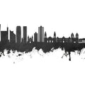 Lima Peru Skyline Black & White Mural Wallpaper - pure wallpaper artwork
