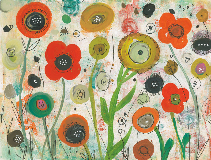 Abstract Garden I Mural Wallpaper
