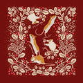 Holiday Mice, Red Mural Wallpaper - pure wallpaper artwork