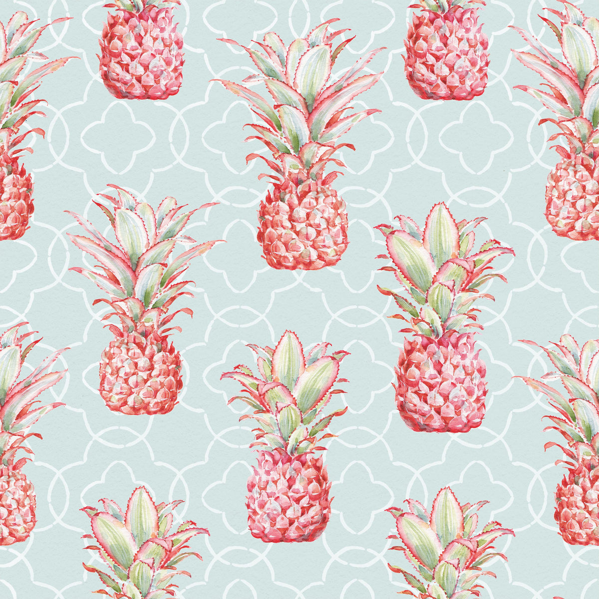 Pineapple Goals Blue Mural Wallpaper - pure wallpaper artwork