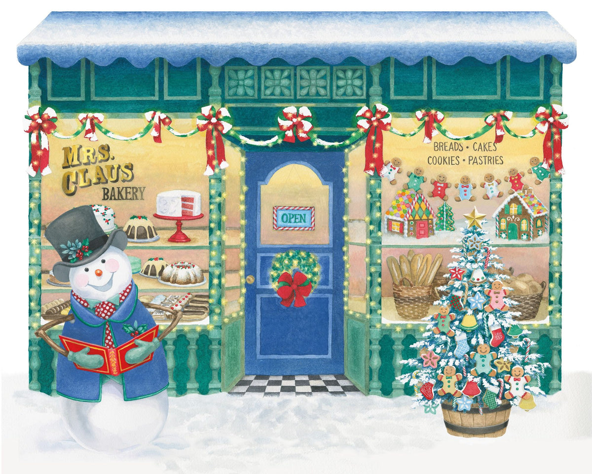 Main Street Christmas I Mural Wallpaper - pure wallpaper artwork