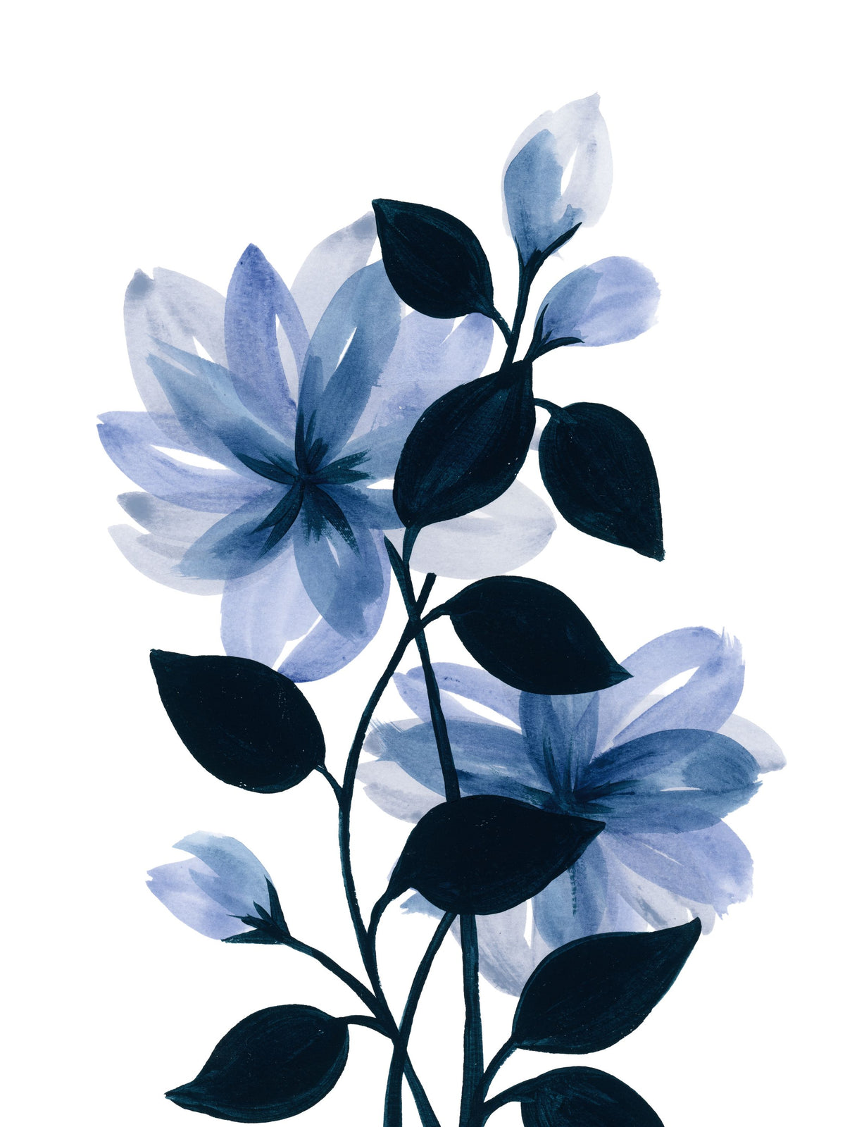 Midnight Blossoms II Mural Wallpaper - pure wallpaper artwork