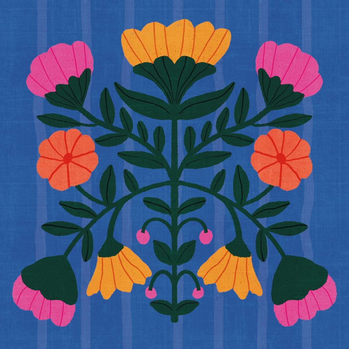 Modern Botanical III Mural Wallpaper - pure wallpaper artwork
