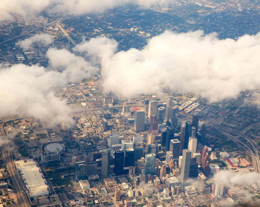 Houston Texas Cityscape Mural Wallpaper